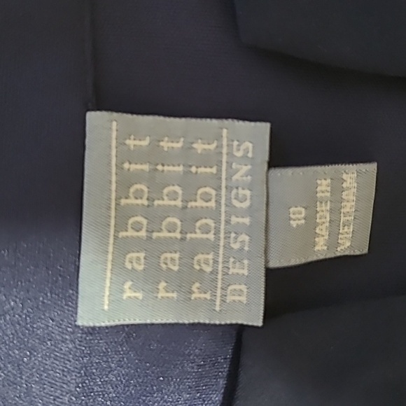 Rabbit Rabbit Rabbit Navy Floral Embroidered Maxi Dress - Size 10 - Picture 6 of 9